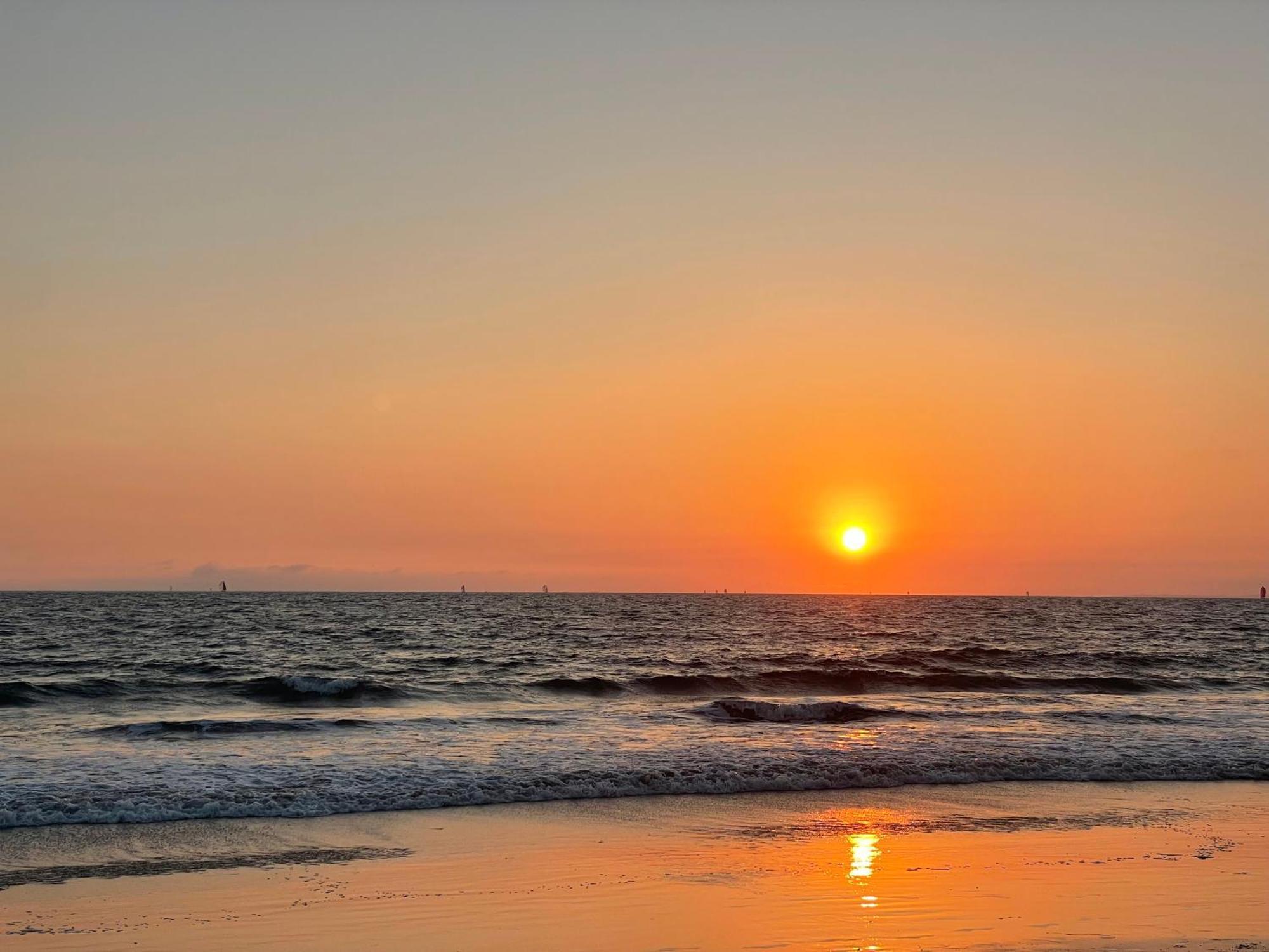 Venice Beach Studio With Large Private Patio Steps To The Beach 로스앤젤레스 외부 사진